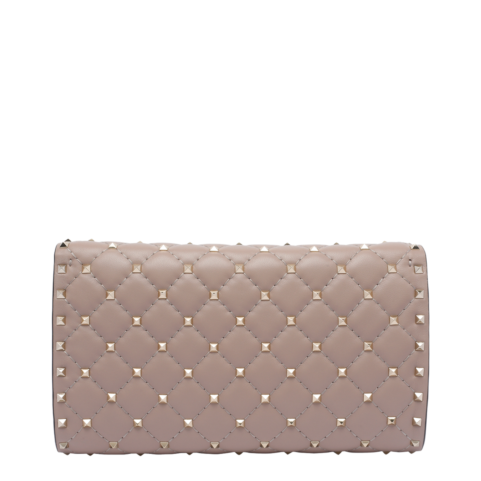 Rockstud Spike Nappa Leather Crossbody Clutch Bag