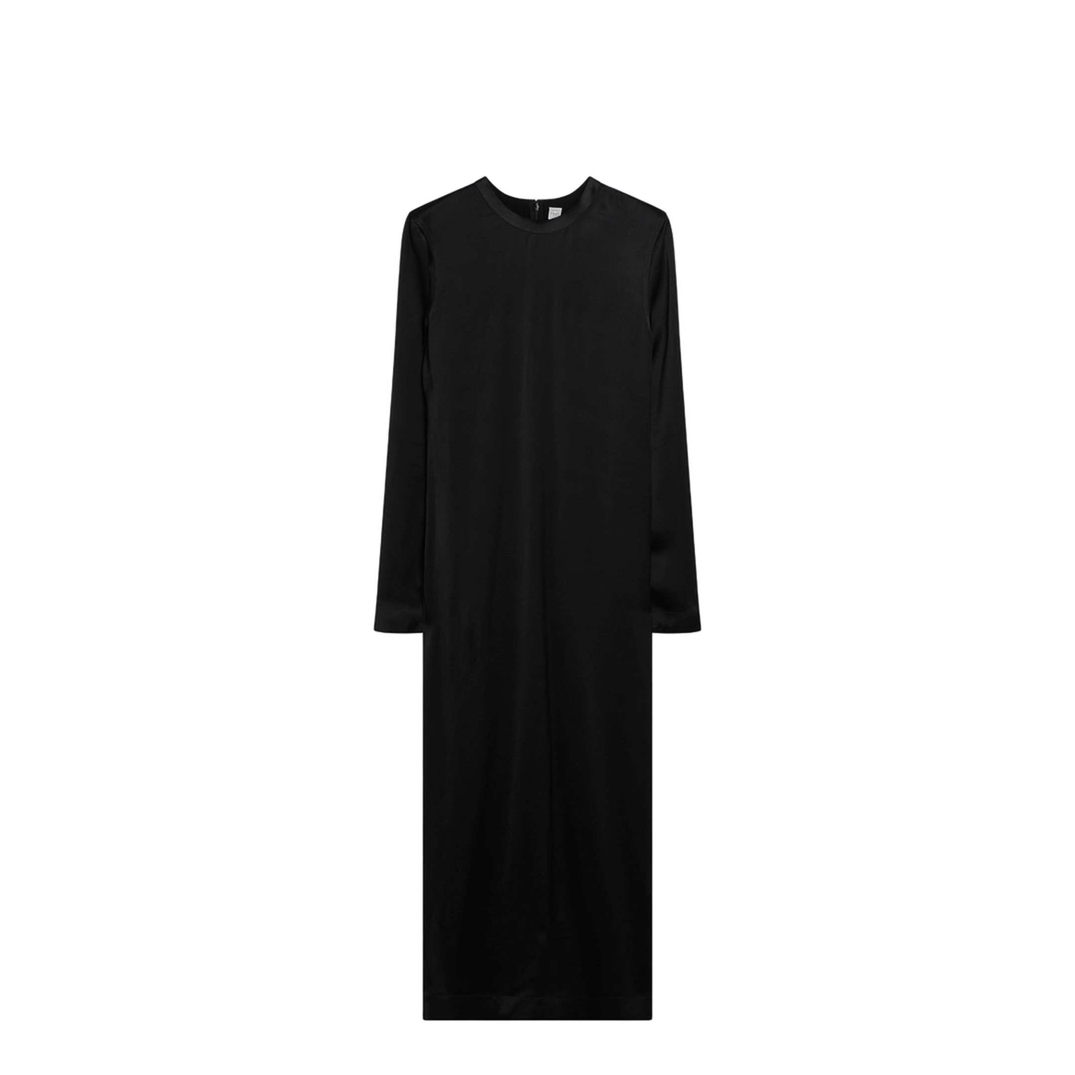 MAYFEYR - Toteme - Black Midi Dress In Lustrous Viscose - 261-WRD0275FB0546001
