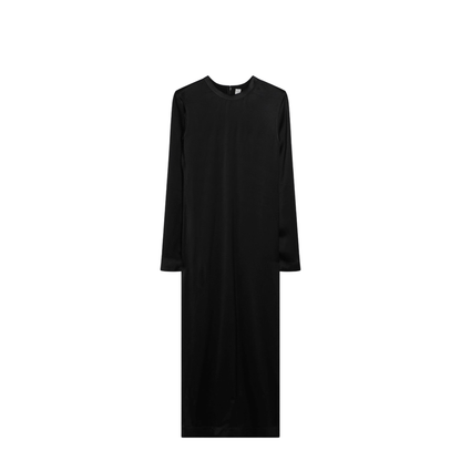 MAYFEYR - Toteme - Black Midi Dress In Lustrous Viscose - 261-WRD0275FB0546001