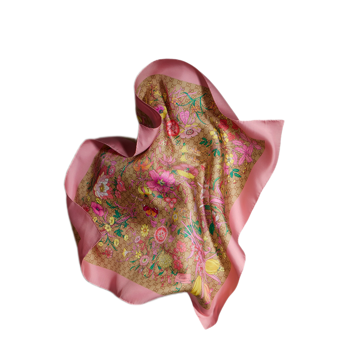 MAYFEYR - Gucci - Gg Print Silk Twill Square Scarf - 8747793G0015872