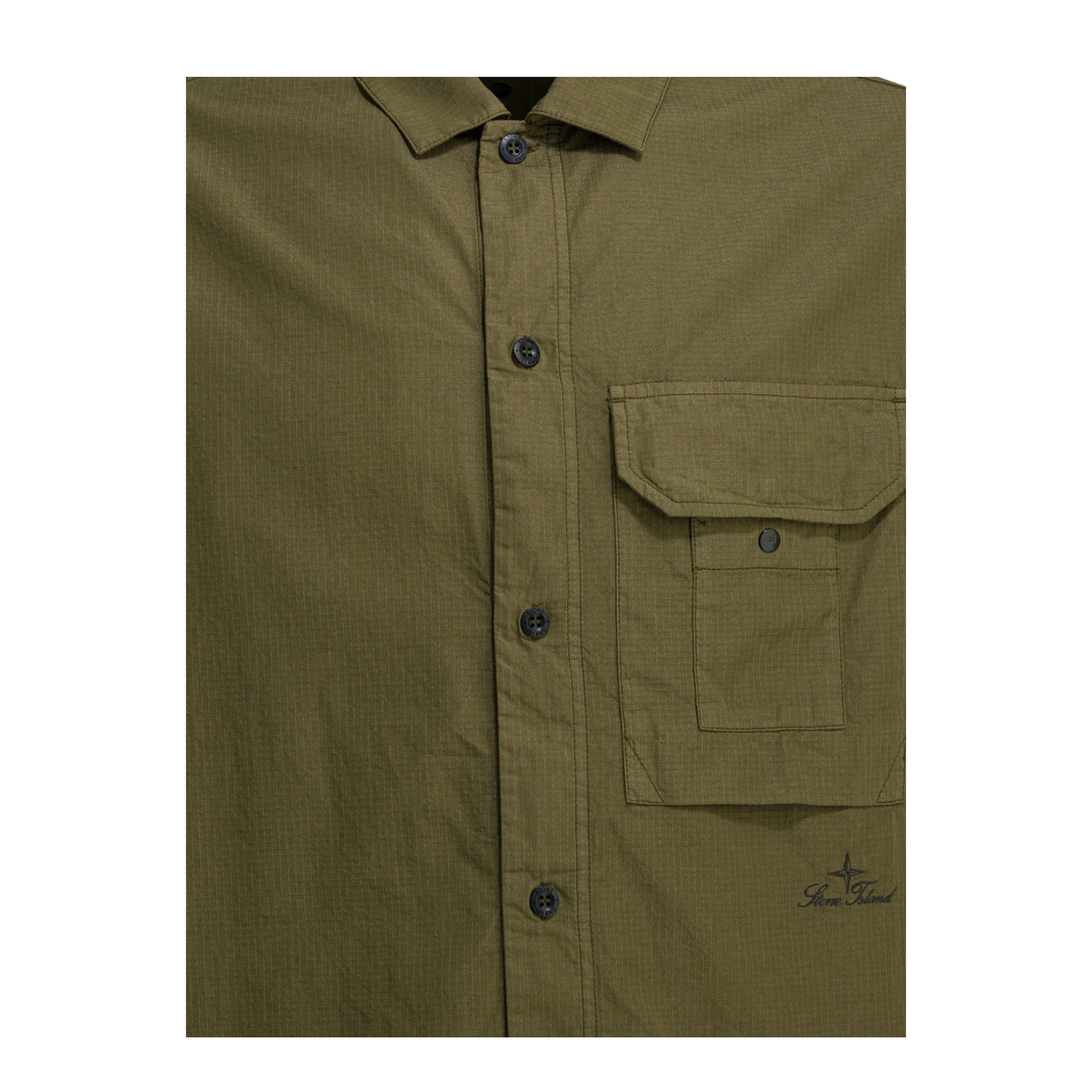 MAYFEYR - Stone Island - Cotton Short-Sleeved Shirt - 1100026S0318V005G