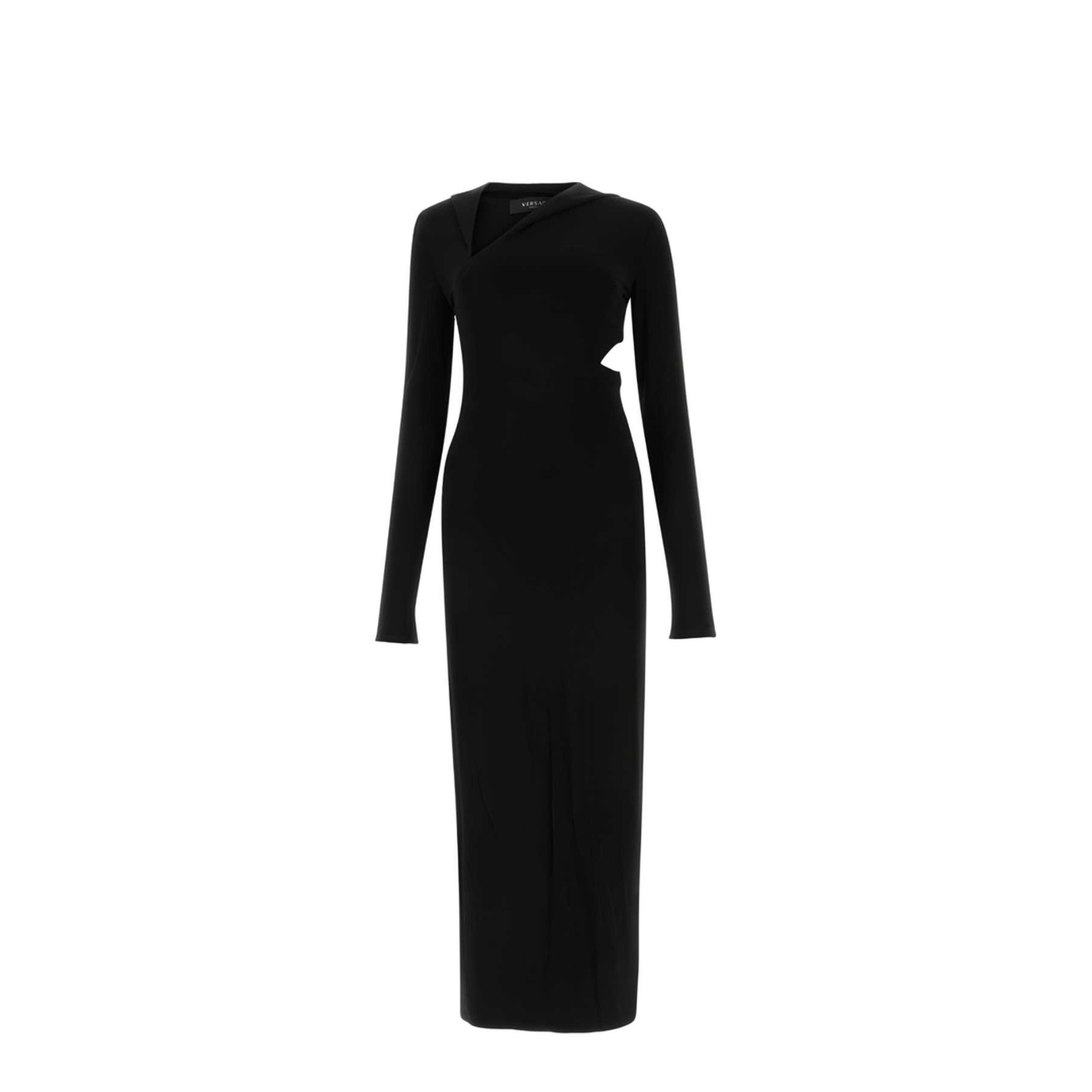 Long Cut-Out Hooded Dress
