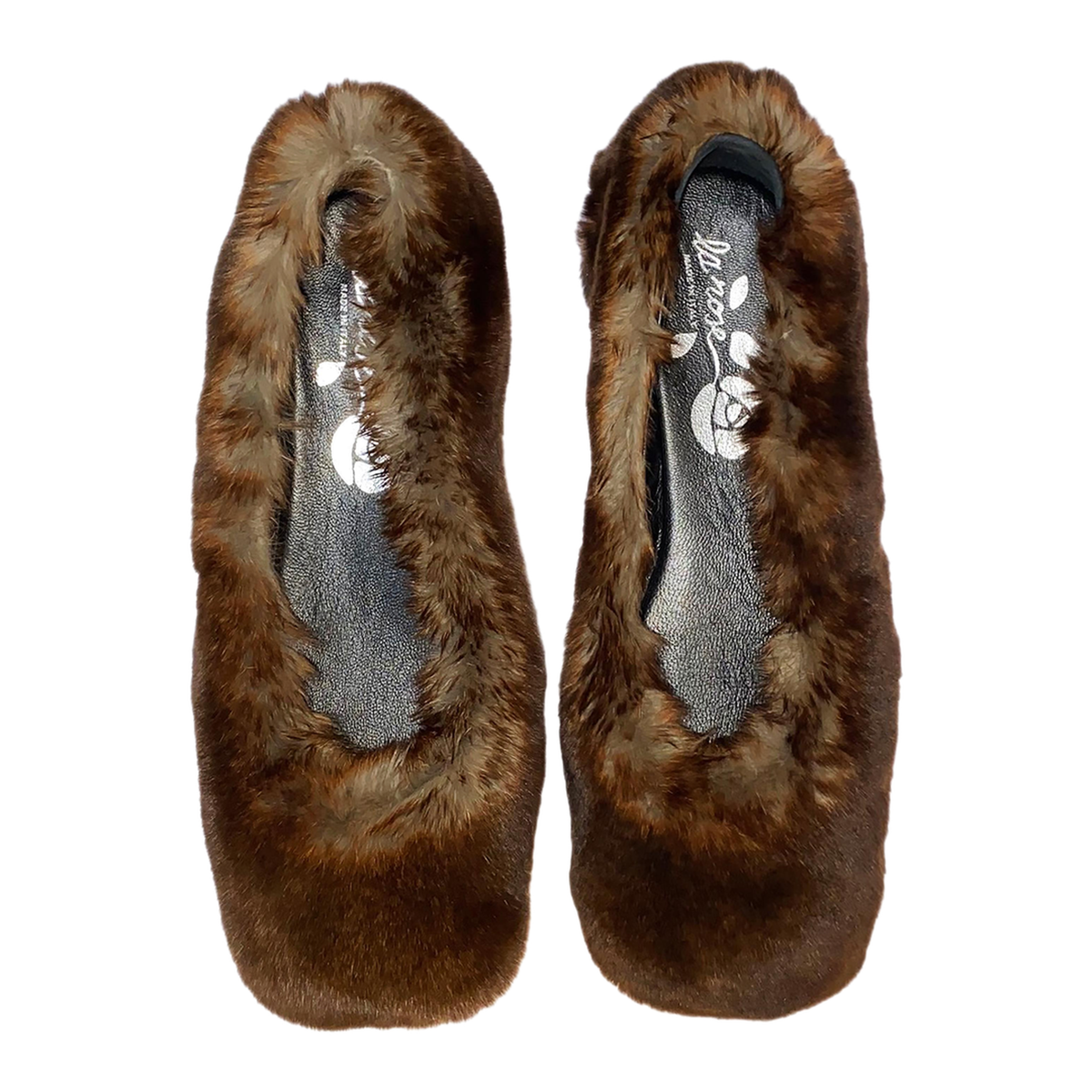 MAYFEYR - LA ROSE - Furry Ballerina Shoes - EWPQ17BROWN