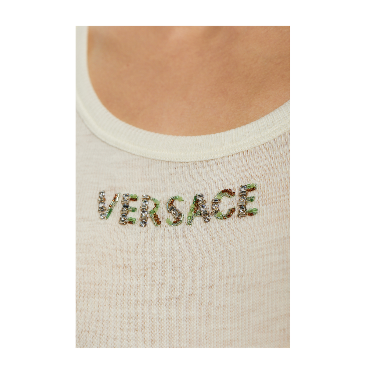 MAYFEYR - Versace - Top With Sequined Writing - 10259751A186941W150