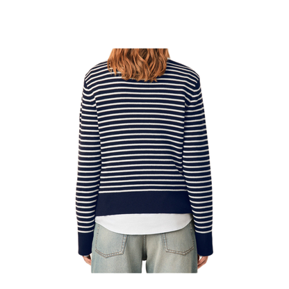 MAYFEYR - Ami Paris - 100 Wool Blue Sweater - UKS891KN0200A319