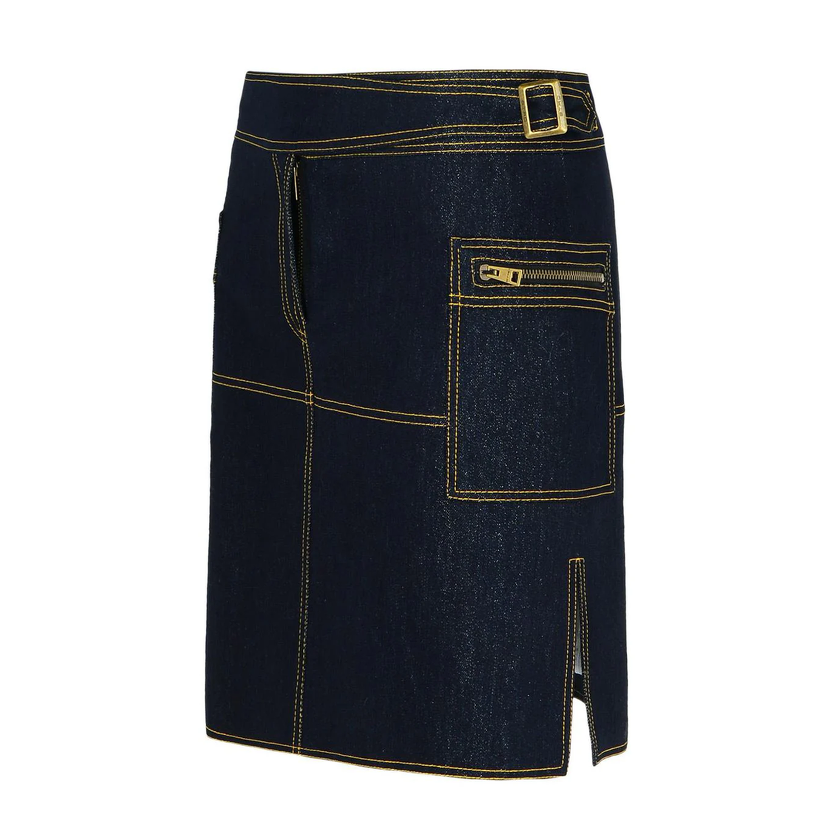 Dark Blue Denim Miniskirt