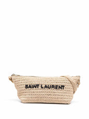 Tuc Woven Shoulder Bag, Gold Hardware