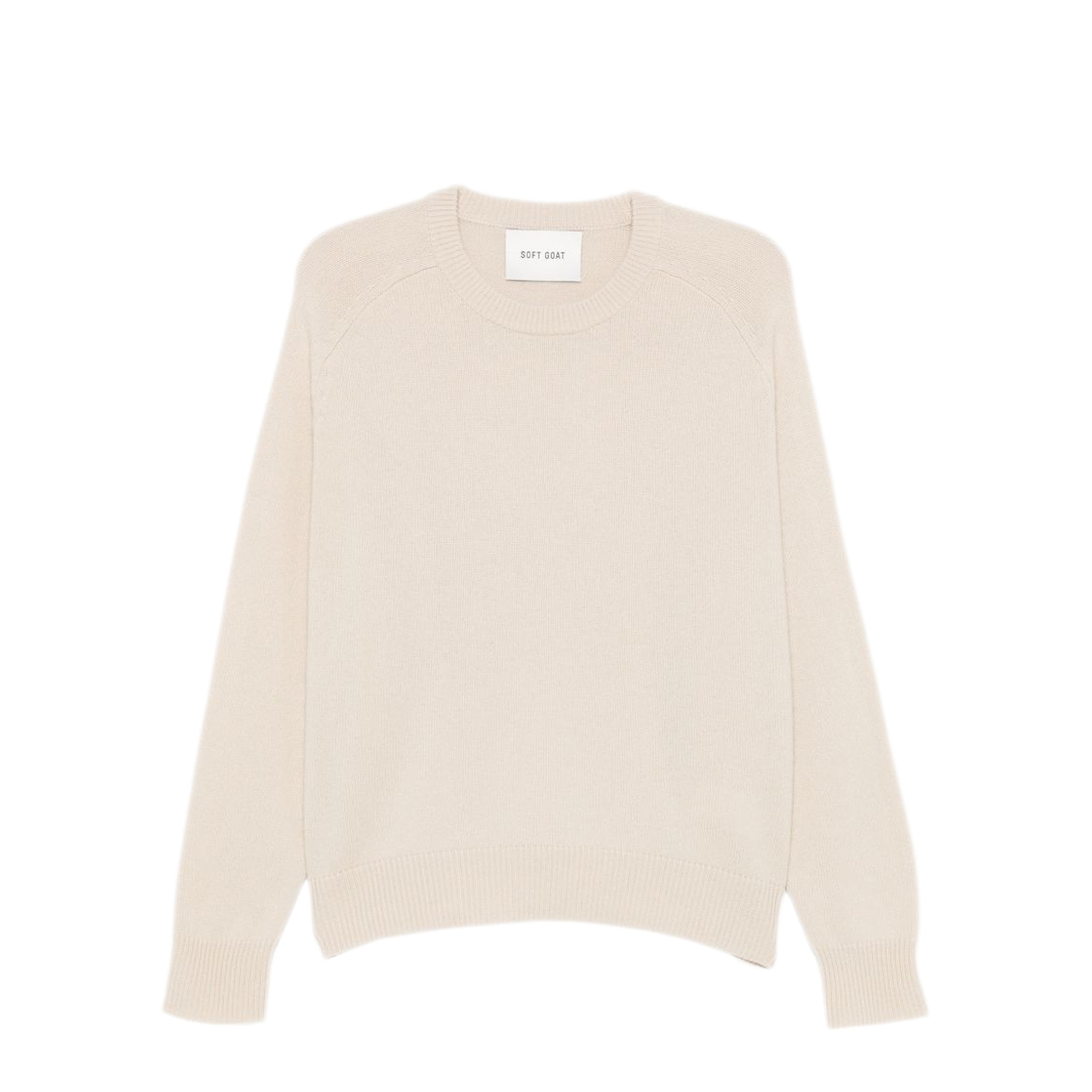MAYFEYR - Soft Goat - Beige Crew Neck Sweater - FW25SF2005512007CHALK