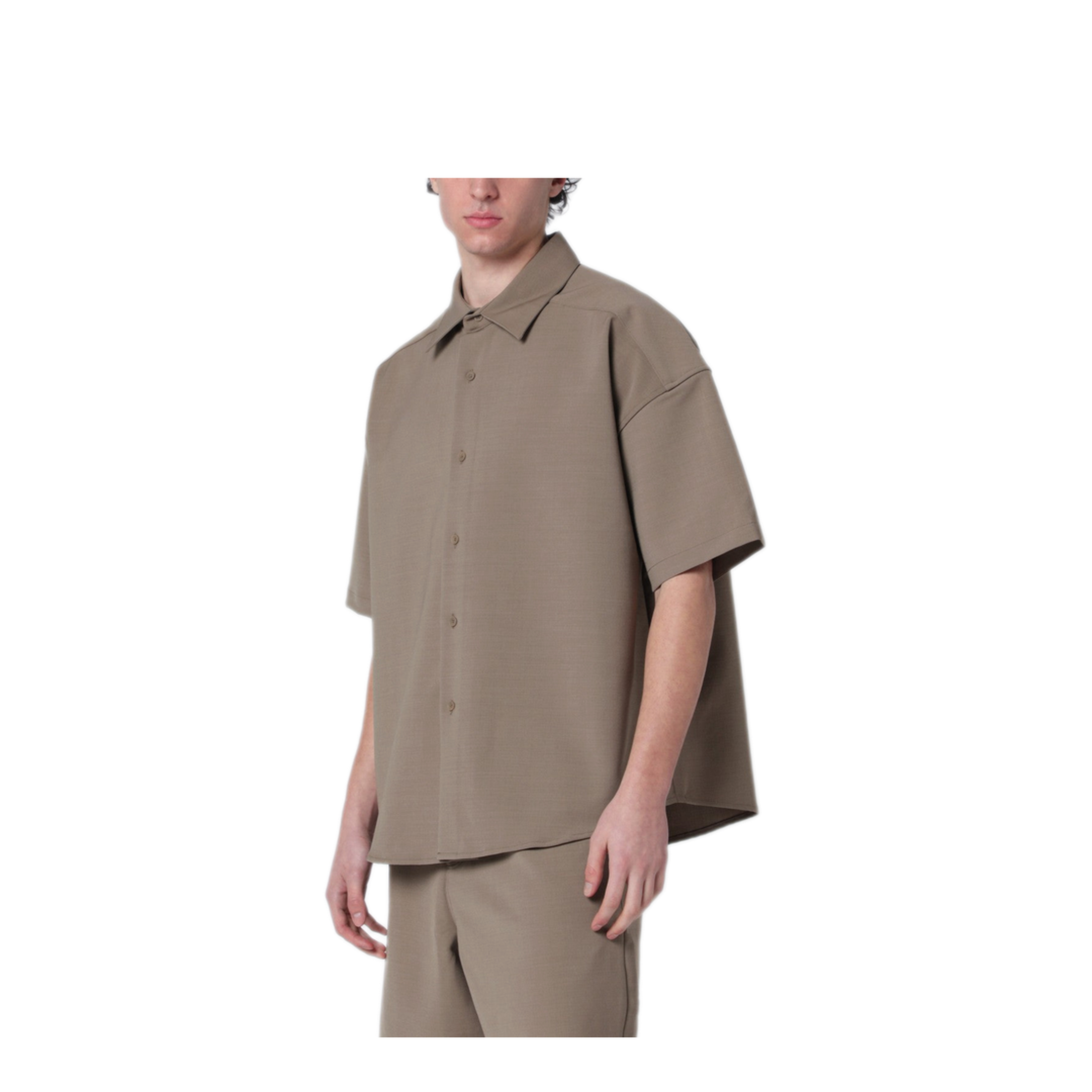 MAYFEYR - Entire Studios - Beige Oversized Short Sleeve Shirt - ESSS26SR02242PL6246