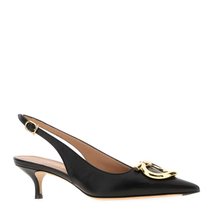 MAYFEYR - Ferragamo - Black Leather Sara 40 Pumps - 01K497784806NERNERAMA