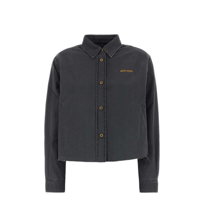 MAYFEYR - Miu Miu - Dark Grey Chambray Shirt - GWC131SOOO15MPF0002