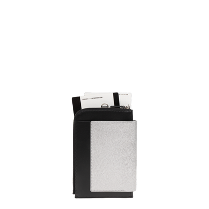Leather Wallet on a Strap - Black