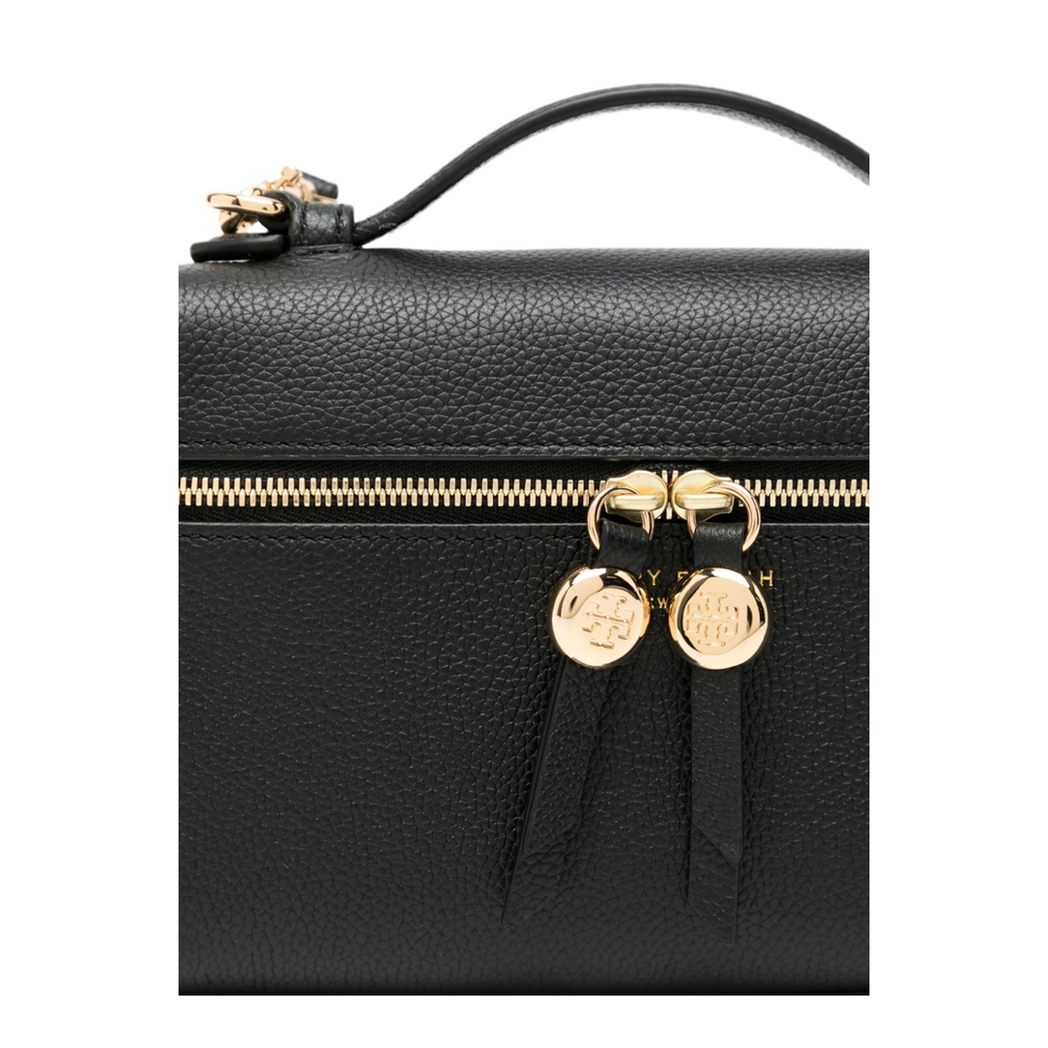 Romy Slim Top Handle Bag - Black