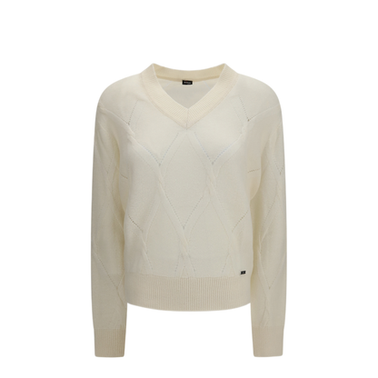 MAYFEYR - Kiton - V Neck Sweater - D6271630234PANNA