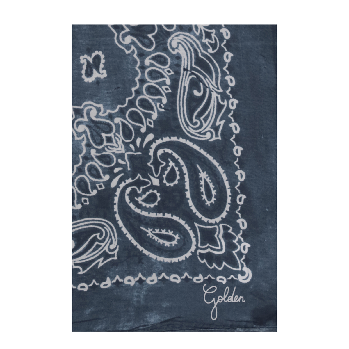 MAYFEYR - Golden Goose - Golden Paisley Printed Silk Scarf - GUP01053P00066750653
