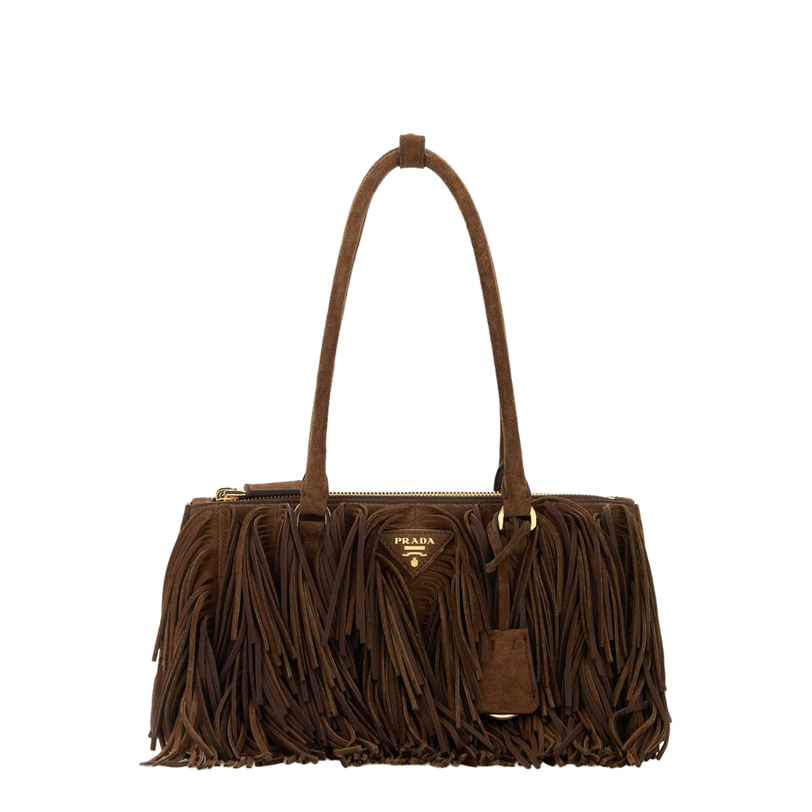 Brown Suede Shoulder Bag