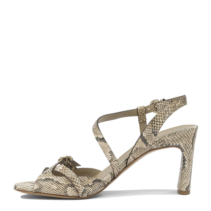 MAYFEYR - Del Carlo - Leather Heeled Sandals - 11924METISNAMIBIAGRANO