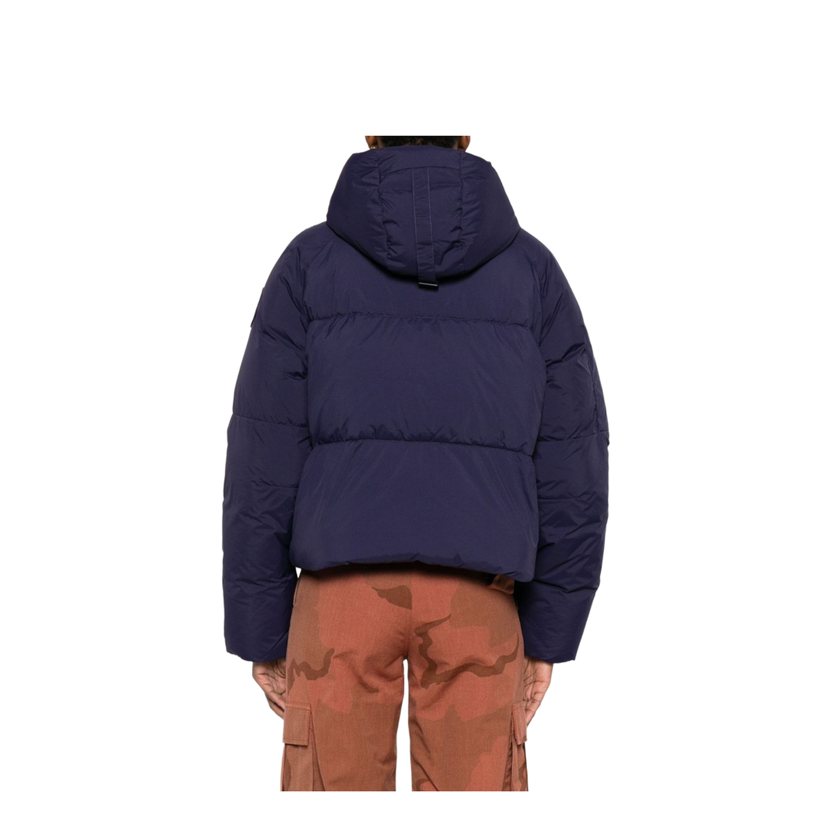 Cropped Down Jacket with Hood