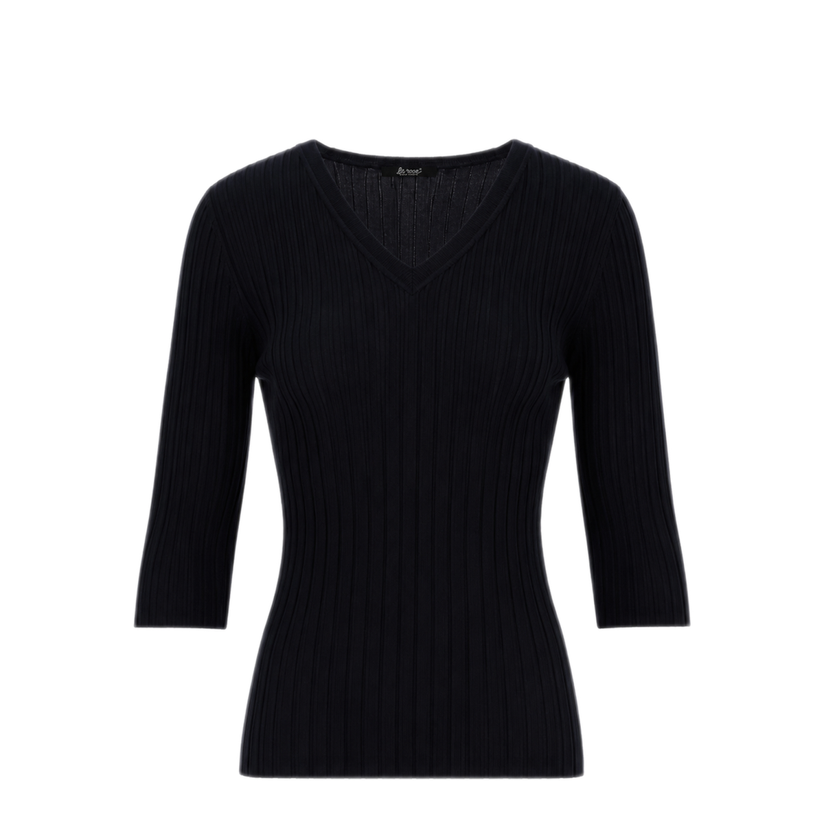 MAYFEYR - LA ROSE - V Neck Cash Silk Black - MG30530060