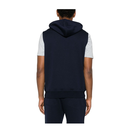 Cotton and Cashmere Blend Hooded Vest