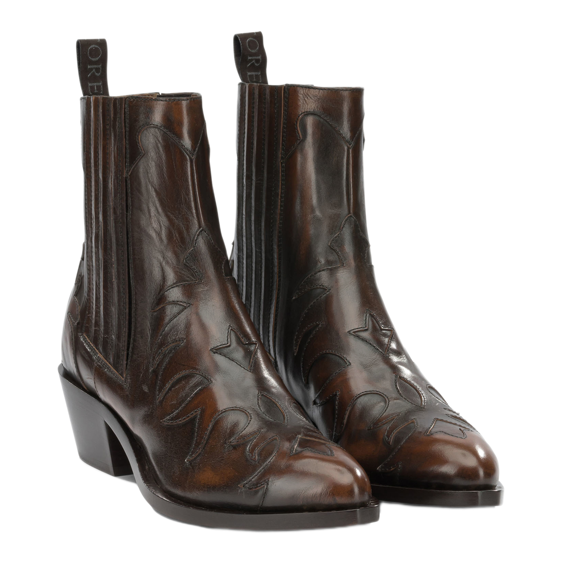 MAYFEYR - Sartore - Postiano 45 Mm Cowboy Ankle Boots - SR3645POSITANOCASTAGNA