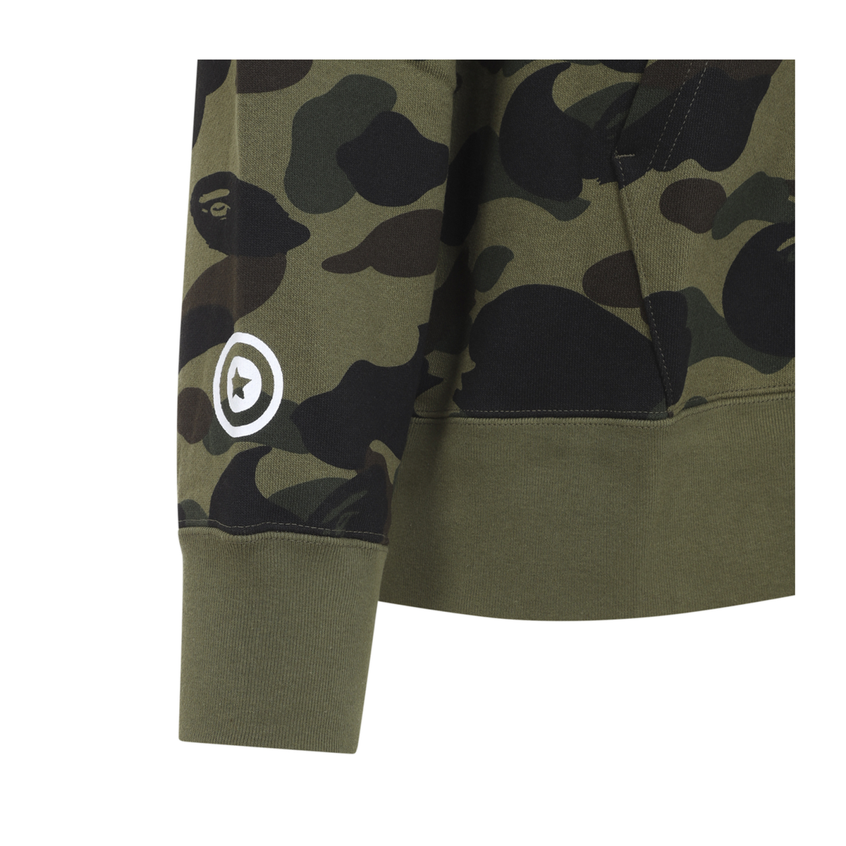 MAYFEYR - A Bathing Ape - 1St Camo Shark Full Zip Hoodie - 001ZPM801012MGREEN
