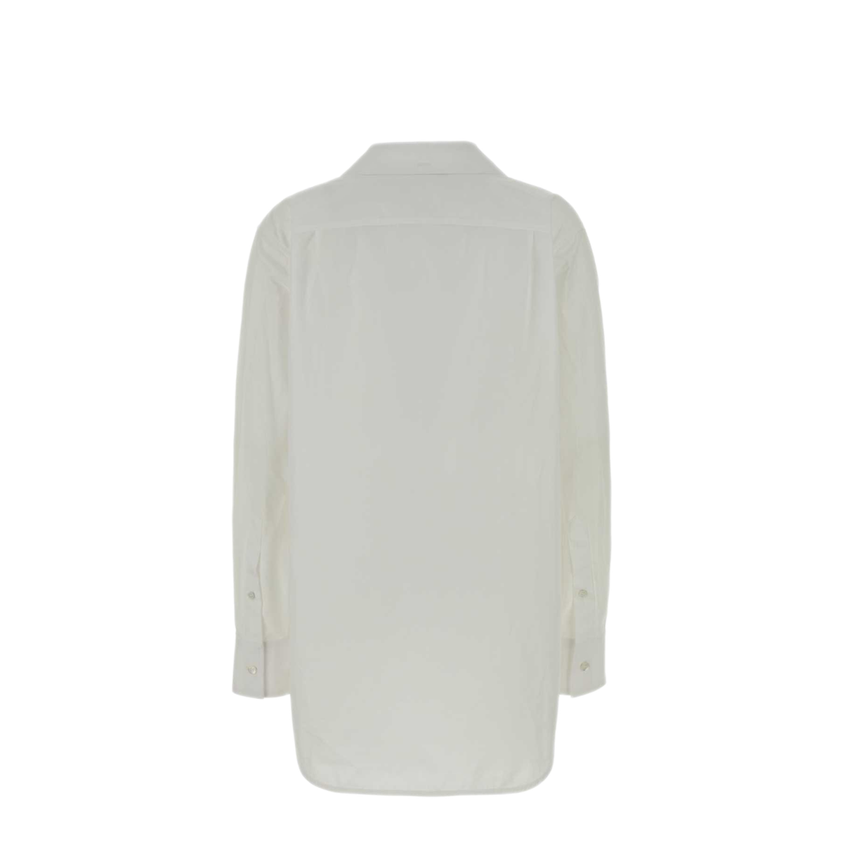 White Folded-Collar Shirt