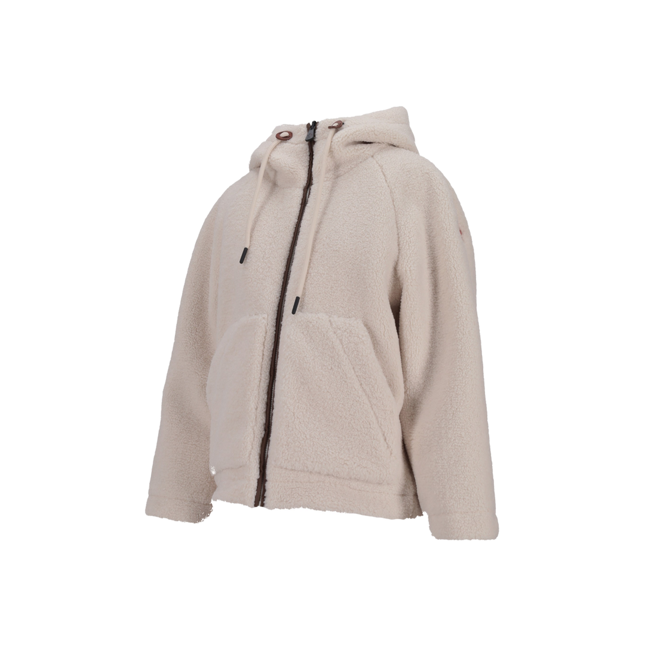 White Yushan Reversible Teddy Short Padded Jacket