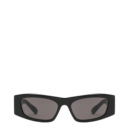 Nano Rectangular Black Sunglasses