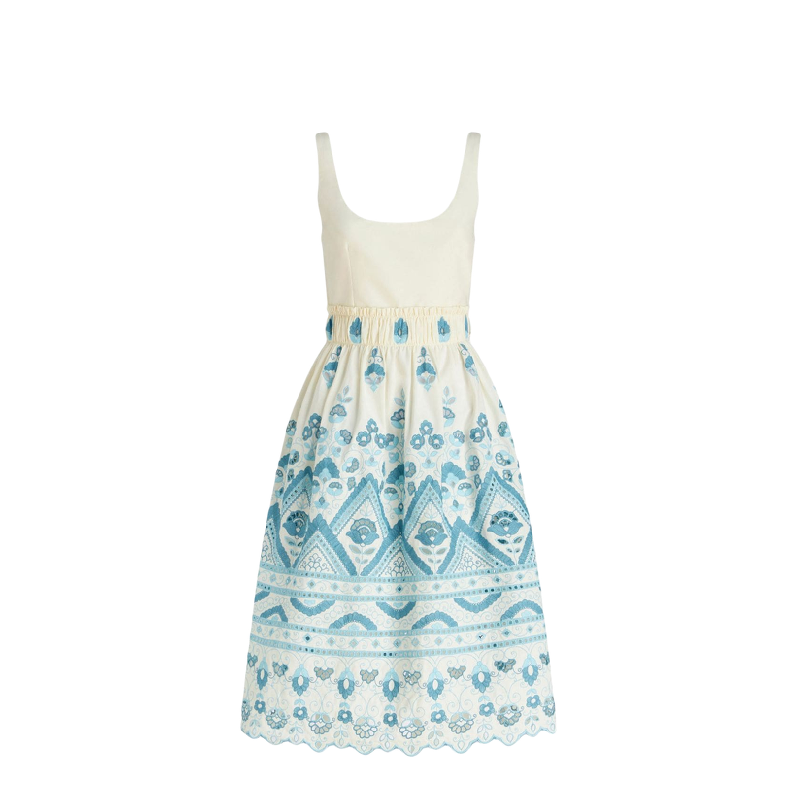 Cotton Blend Short Dress