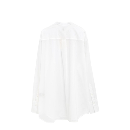Long Sleeve Band Collar Shirt
