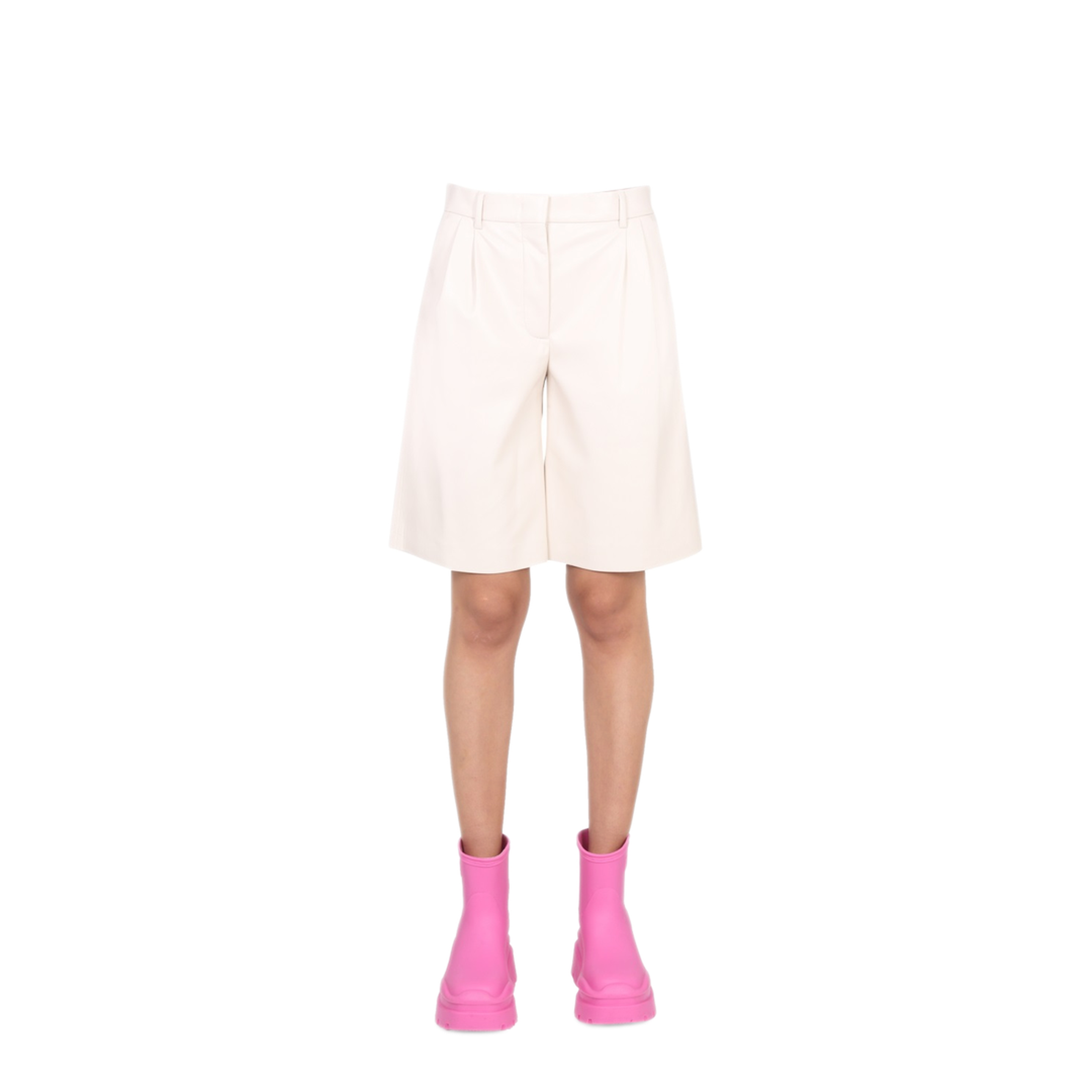 MAYFEYR - MSGM - Faux Leather Bermuda Shorts - 3341MDB0422761502