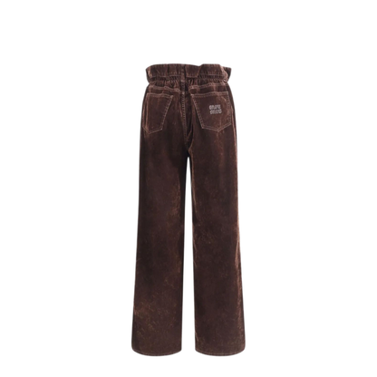 MAYFEYR - Miu Miu - Velvet Chambray Pants - MP1725SOOO157YF0027