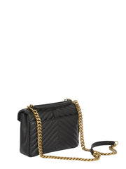 College Medium Shoulder Bag, Gold Hardware