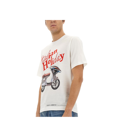 MAYFEYR - Dolce & Gabbana - T-Shirt With Wasp Print - G8PN9TG7O4SW0800