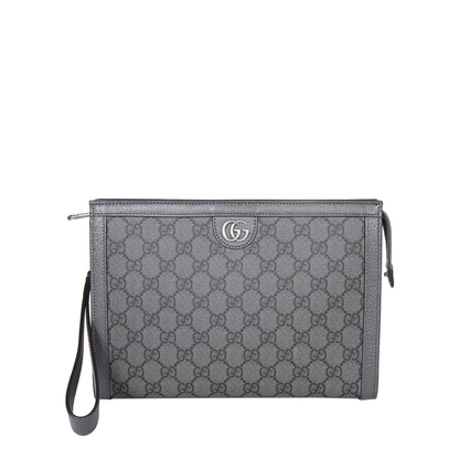Ophidia Small Leather Pouch - Black