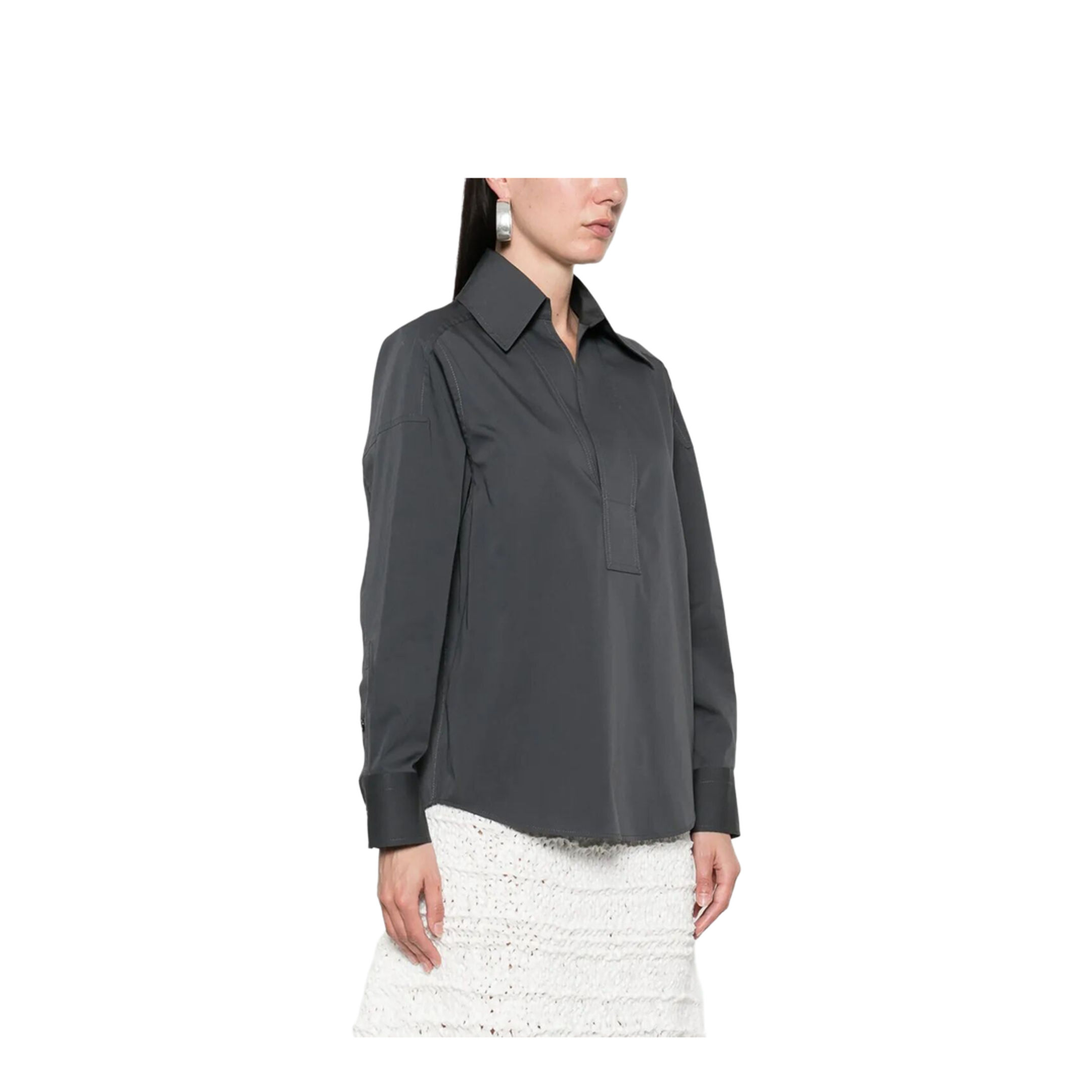 MAYFEYR - Bottega Veneta - V-Neck Cotton Shirt - 819968V3YS0