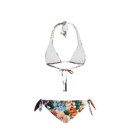 Floral Print Halterneck Bikini Set