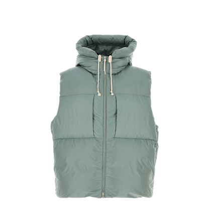 Powder Light Blue Sleeveless Down Jacket