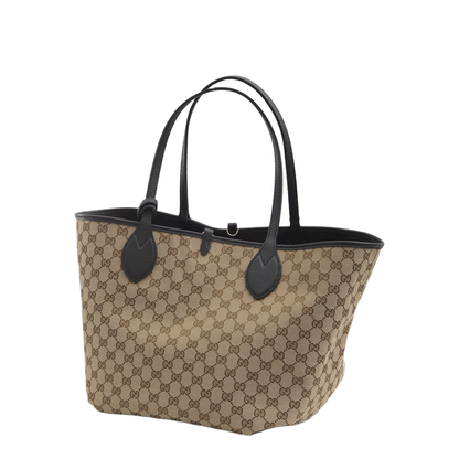 Totissima Large Leather Reversible Tote - Black
