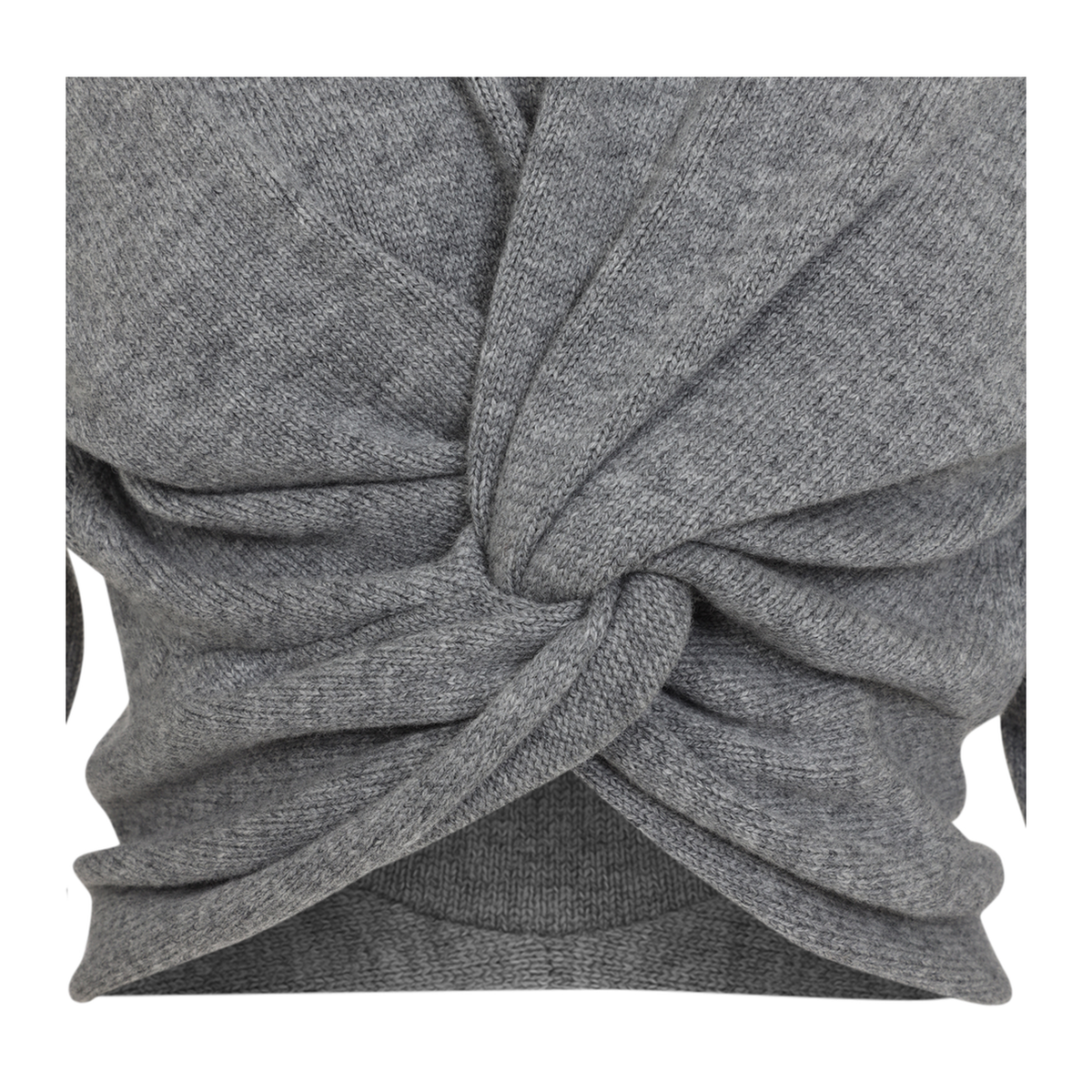 Ruched Crewneck Sweater