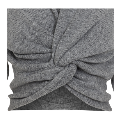 Ruched Crewneck Sweater