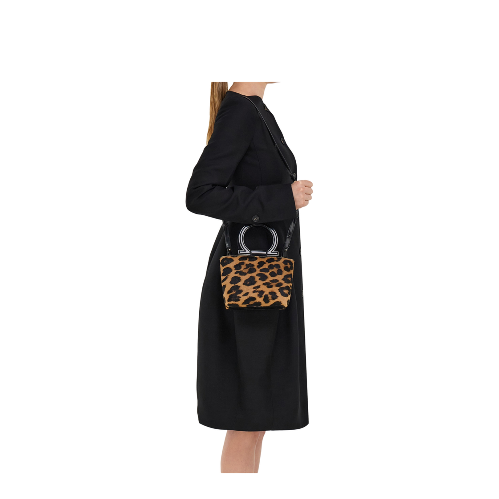 Printed Calf Hair Handbag