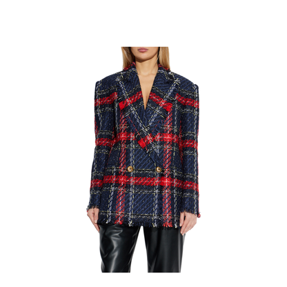 Multicolor Tweed Blazer