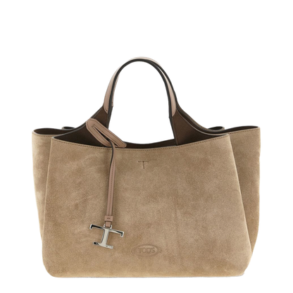 Brown Double Top Handle Tote
