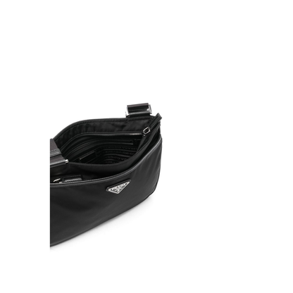 Re-Nylon and Saffiano Shoulder Bags - Black