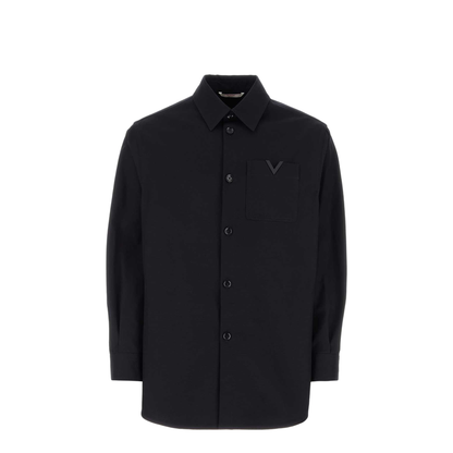 Midnight Blue Stretch Cotton Shirt
