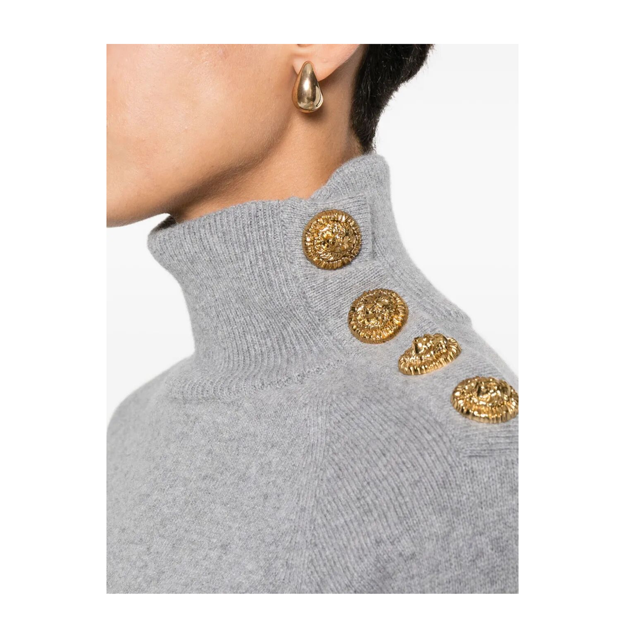 Cashmere Wool Sweater Grey