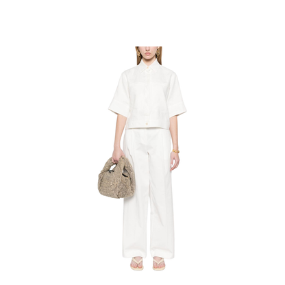Linen Shirt Cropped Fit