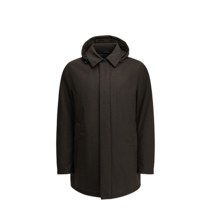 MAYFEYR - Herno - Long Flannel Down Jacket - PI001380U334988800